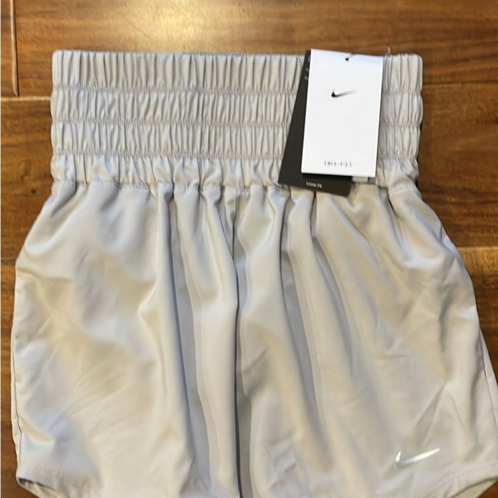 Women's Gray High-Waisted Shorts - Picture 2 of 8